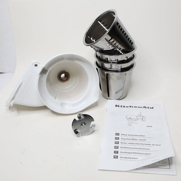 KitchenAid RVSA Rotor Slicer/Shredder Stand Mixer Attachment Stainless Steel - Picture 3 of 15